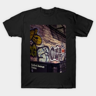 Bedford Avenue Graffiti Brooklyn NYC T-Shirt